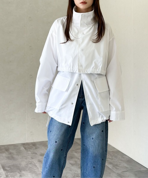 Per sist ence（パーシエンス）の「3WAYマウンテンパーカー/ジレ、クロップドジャケットセット（マウンテンパーカー・レディース・カーキ/ブラック/オフホワイト・FREE）」の8枚目の写真