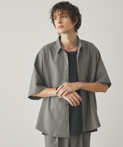 ha|za|ma 経年真価 セットアップ 燕尾ジャケット＆ワイドパンツ＆シャツ EMMA CLOTHES セットアップ 「セットアップ」リネンライク