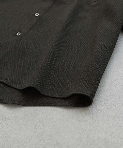 EMMA CLOTHES（エマクローズ）の「【セットアップ】リネンライクメランジオーバーサイズシャツ＋ワイドストレートタックイージースラックスパンツ（セットアップ・メンズ・ダークネイビー/ブラウン/ベージュ/チャコール/グレー・L/M）」の7枚目の写真