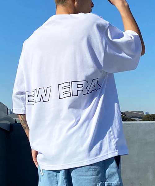 【ムラサキスポーツ限定】NEW ERA/ニューエラ 半袖Tシャツ オーバーサイズ バックプリント 吸汗速乾 14334735/14334736/14334737/14334738（Tシャツ/カットソー）｜NEW ERA（ニューエラ）