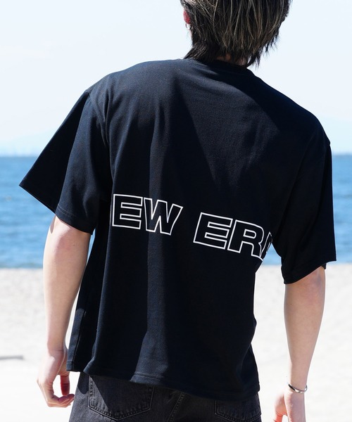 【ムラサキスポーツ限定】NEW ERA/ニューエラ 半袖Tシャツ オーバーサイズ バックプリント 吸汗速乾 14334735/14334736/14334737/14334738（Tシャツ/カットソー）｜NEW ERA（ニューエラ）