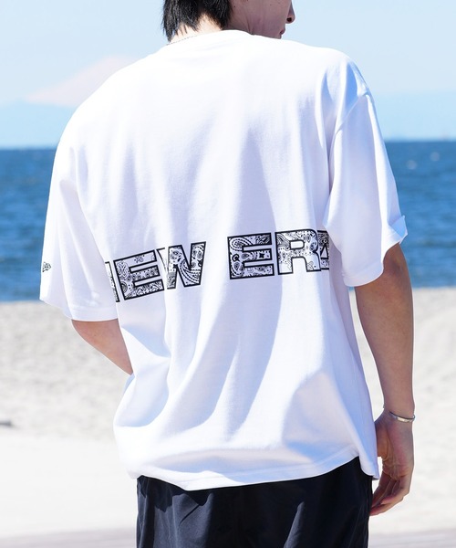 【ムラサキスポーツ限定】NEW ERA/ニューエラ 半袖Tシャツ オーバーサイズ バックプリント 吸汗速乾 14334735/14334736/14334737/14334738（Tシャツ/カットソー）｜NEW ERA（ニューエラ）