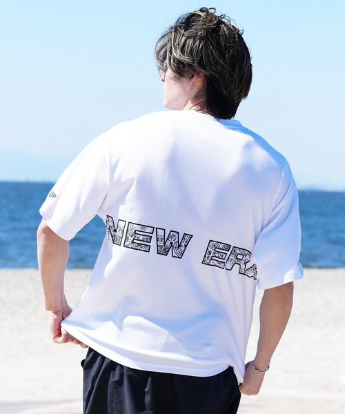 【ムラサキスポーツ限定】NEW ERA/ニューエラ 半袖Tシャツ オーバーサイズ バックプリント 吸汗速乾 14334735/14334736/14334737/14334738（Tシャツ/カットソー）｜NEW ERA（ニューエラ）