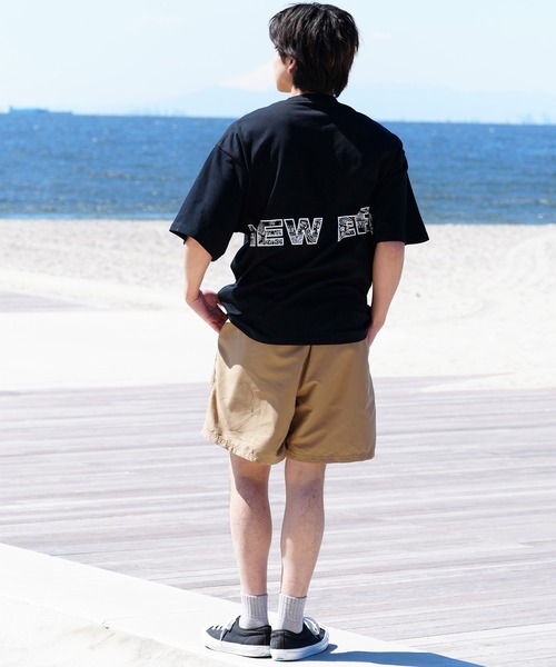 【ムラサキスポーツ限定】NEW ERA/ニューエラ 半袖Tシャツ オーバーサイズ バックプリント 吸汗速乾 14334735/14334736/14334737/14334738（Tシャツ/カットソー）｜NEW ERA（ニューエラ）