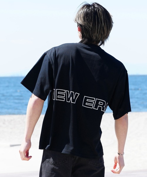 【ムラサキスポーツ限定】NEW ERA/ニューエラ 半袖Tシャツ オーバーサイズ バックプリント 吸汗速乾 14334735/14334736/14334737/14334738（Tシャツ/カットソー）｜NEW ERA（ニューエラ）