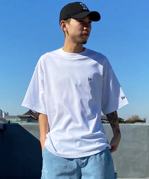 【ムラサキスポーツ限定】NEW ERA/ニューエラ 半袖Tシャツ オーバーサイズ バックプリント 吸汗速乾 14334735/14334736/14334737/14334738（Tシャツ/カットソー）｜NEW ERA（ニューエラ）