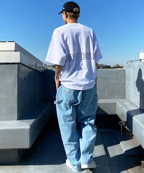 【ムラサキスポーツ限定】NEW ERA/ニューエラ 半袖Tシャツ オーバーサイズ バックプリント 吸汗速乾 14334735/14334736/14334737/14334738（Tシャツ/カットソー）｜NEW ERA（ニューエラ）