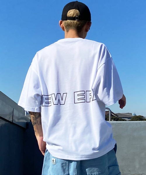 【ムラサキスポーツ限定】NEW ERA/ニューエラ 半袖Tシャツ オーバーサイズ バックプリント 吸汗速乾 14334735/14334736/14334737/14334738（Tシャツ/カットソー）｜NEW ERA（ニューエラ）
