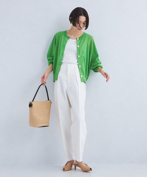 カーヴィパンツ　ホワイト 12closetの白でも透けないカーヴィパンツ【STANDARD BOOK 2024Summer