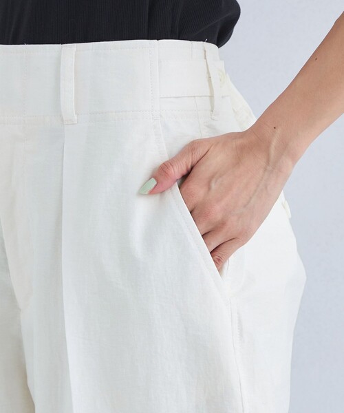 カーヴィパンツ　ホワイト 12closetの白でも透けないカーヴィパンツ【STANDARD BOOK 2024Summer