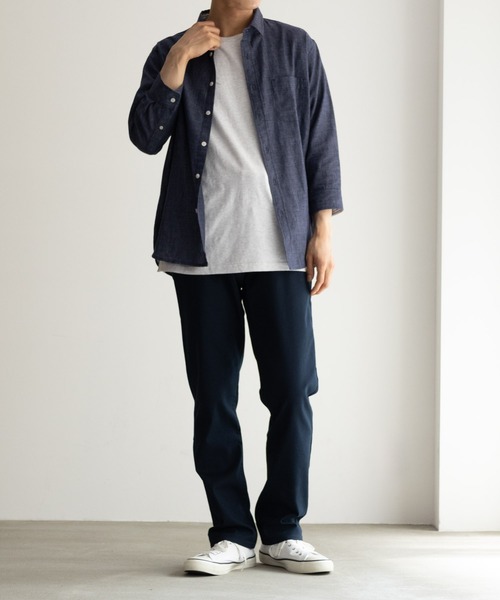 Re-HasH◆Made In Italy◆31◆ネイビー ストレッチ パンツ Re-HasH◇Made In Italy◇31◇ネイビー ストレッチ パンツ