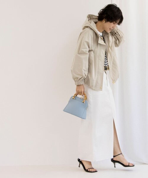 NOLLEY'S フード付きグレーコート ウールカルゼダッフルコート / GRACE CONTINENTAL | GRACE