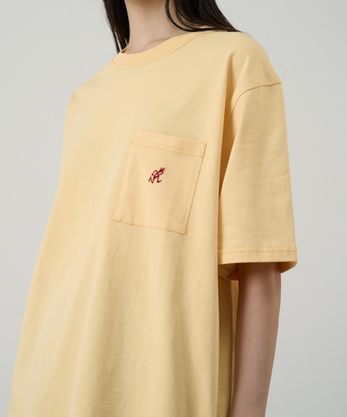 Gramicci(グラミチ)の「ONE POINT TEE|ワンポイントTシャツ Gramicci グラミチ(Tシャツ/カットソー・メンズ・ブラック/ブラウン系その他/ホワイト/サンドベージュ/ブルー系その他/ベージュ系その他/ヘザーグレー/カーキ/ベージュ/アッシュ/ライム/ラベンダー/ライトオレンジ系・S/M/L/XL/XXL)」の13枚目の写真