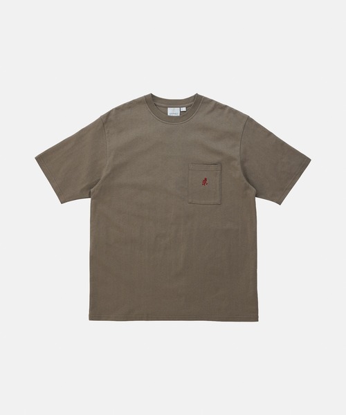 Gramicci(グラミチ)の「ONE POINT TEE|ワンポイントTシャツ Gramicci グラミチ(Tシャツ/カットソー・メンズ・ブラック/ブラウン系その他/ホワイト/サンドベージュ/ブルー系その他/ベージュ系その他/ヘザーグレー/カーキ/ベージュ/アッシュ/ライム/ラベンダー/ライトオレンジ系・S/M/L/XL/XXL)」の9枚目の写真