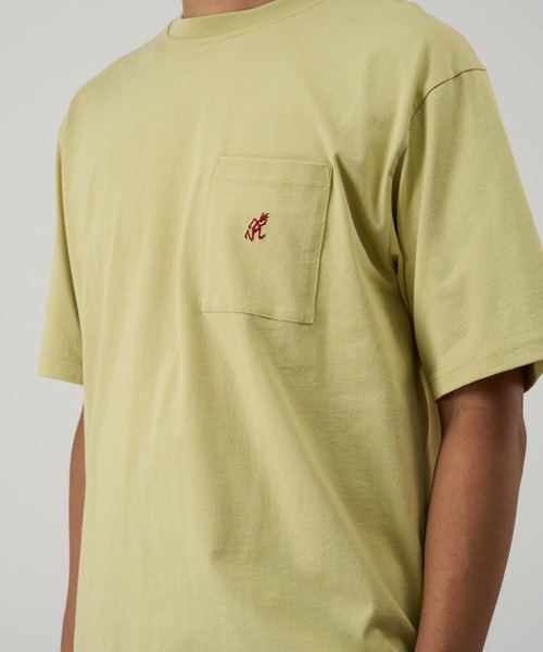 Gramicci(グラミチ)の「ONE POINT TEE|ワンポイントTシャツ Gramicci グラミチ(Tシャツ/カットソー・メンズ・ブラック/ブラウン系その他/ホワイト/サンドベージュ/ブルー系その他/ベージュ系その他/ヘザーグレー/カーキ/ベージュ/アッシュ/ライム/ラベンダー/ライトオレンジ系・S/M/L/XL/XXL)」の10枚目の写真