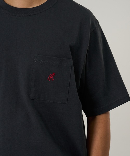 Gramicci(グラミチ)の「ONE POINT TEE|ワンポイントTシャツ Gramicci グラミチ(Tシャツ/カットソー・メンズ・ブラック/ブラウン系その他/ホワイト/サンドベージュ/ブルー系その他/ベージュ系その他/ヘザーグレー/カーキ/ベージュ/アッシュ/ライム/ラベンダー/ライトオレンジ系・S/M/L/XL/XXL)」の3枚目の写真