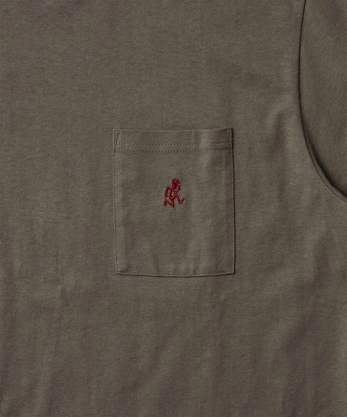 Gramicci(グラミチ)の「ONE POINT TEE|ワンポイントTシャツ Gramicci グラミチ(Tシャツ/カットソー・メンズ・ブラック/ブラウン系その他/ホワイト/サンドベージュ/ブルー系その他/ベージュ系その他/ヘザーグレー/カーキ/ベージュ/アッシュ/ライム/ラベンダー/ライトオレンジ系・S/M/L/XL/XXL)」の14枚目の写真