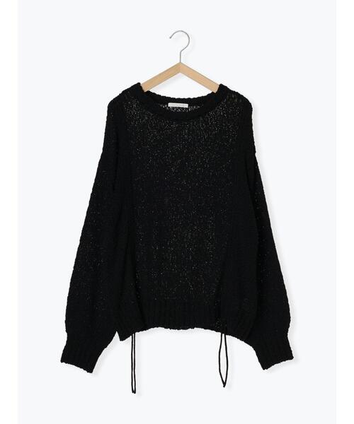 ehka sopo(エヘカソポ)の「ポコポコドロストニット(ニット/セーター・レディース・ピンク/ブラック/オフホワイト/サックスブルー・F)」の11枚目の写真