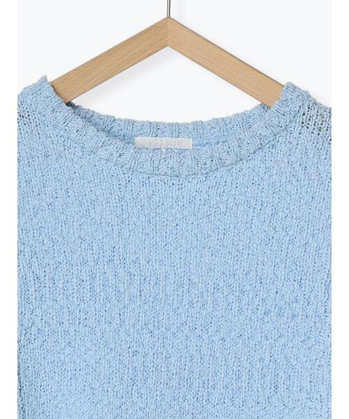 ehka sopo(エヘカソポ)の「ポコポコドロストニット(ニット/セーター・レディース・ピンク/ブラック/オフホワイト/サックスブルー・F)」の15枚目の写真