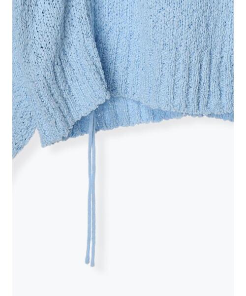 ehka sopo(エヘカソポ)の「ポコポコドロストニット(ニット/セーター・レディース・ピンク/ブラック/オフホワイト/サックスブルー・F)」の17枚目の写真