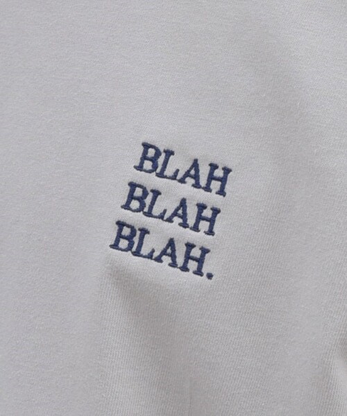 SHIPS any(シップス エニィ)の「【WEB限定】SHIPS any: BLAH BLAH BLAH.ワンポイント 刺繍 ルーズ Tシャツ (ロンT)◇(Tシャツ/カットソー・メンズ・ライトホワイト/ライトグレー/ダークグレー/ホワイト/ブラック/グリーン/ネイビー/チャコールグレー/ライトブルー・MEDIUM/SMALL/X-LARGE/LARGE)」の13枚目の写真
