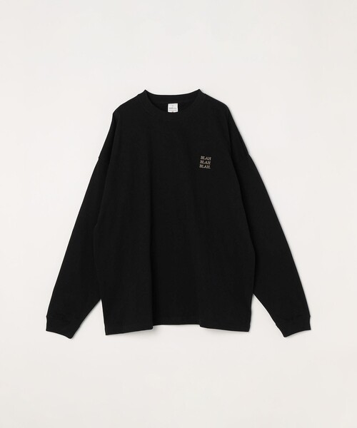 SHIPS any(シップス エニィ)の「【WEB限定】SHIPS any: BLAH BLAH BLAH.ワンポイント 刺繍 ルーズ Tシャツ (ロンT)◇(Tシャツ/カットソー・メンズ・ライトホワイト/ライトグレー/ダークグレー/ホワイト/ブラック/グリーン/ネイビー/チャコールグレー/ライトブルー・MEDIUM/SMALL/X-LARGE/LARGE)」の22枚目の写真