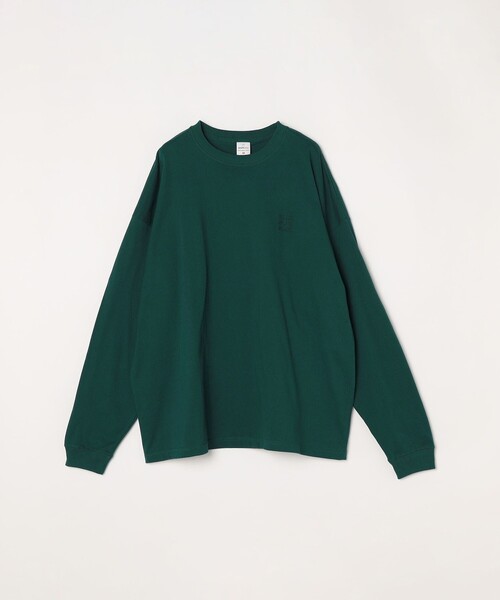 SHIPS any(シップス エニィ)の「【WEB限定】SHIPS any: BLAH BLAH BLAH.ワンポイント 刺繍 ルーズ Tシャツ (ロンT)◇(Tシャツ/カットソー・メンズ・ライトホワイト/ライトグレー/ダークグレー/ホワイト/ブラック/グリーン/ネイビー/チャコールグレー/ライトブルー・MEDIUM/SMALL/X-LARGE/LARGE)」の18枚目の写真