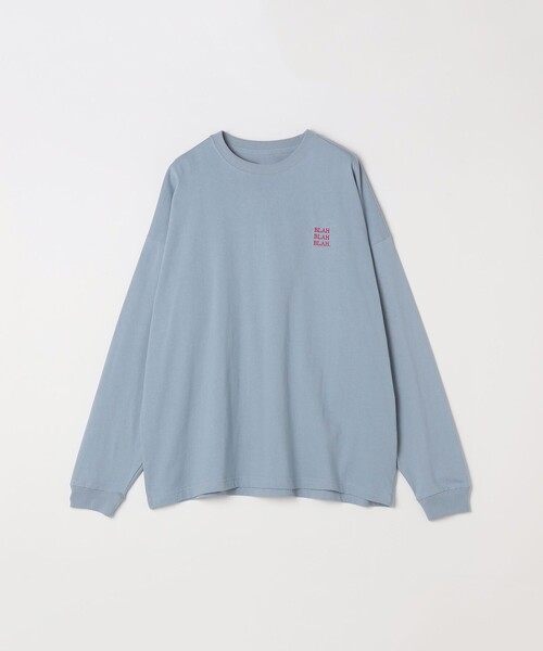 SHIPS any(シップス エニィ)の「【WEB限定】SHIPS any: BLAH BLAH BLAH.ワンポイント 刺繍 ルーズ Tシャツ (ロンT)◇(Tシャツ/カットソー・メンズ・ライトホワイト/ライトグレー/ダークグレー/ホワイト/ブラック/グリーン/ネイビー/チャコールグレー/ライトブルー・MEDIUM/SMALL/X-LARGE/LARGE)」の16枚目の写真