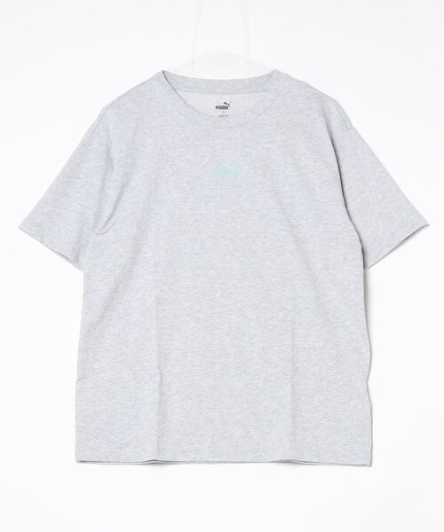 PUMA(プーマ)の「プーマ PUMA ESS+ MX NO1 ロゴ リラックス SS Tシャツ_(Tシャツ/カットソー・レディース・サックスブルー/ブラック/チェリーピンク/グレー・S/M/L/XL)」の1枚目の写真