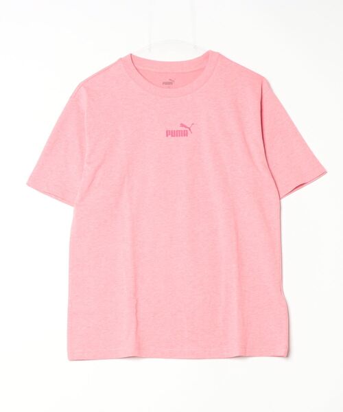PUMA(プーマ)の「プーマ PUMA ESS+ MX NO1 ロゴ リラックス SS Tシャツ_(Tシャツ/カットソー・レディース・サックスブルー/ブラック/チェリーピンク/グレー・S/M/L/XL)」の4枚目の写真