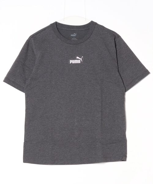 PUMA(プーマ)の「プーマ PUMA ESS+ MX NO1 ロゴ リラックス SS Tシャツ_(Tシャツ/カットソー・レディース・サックスブルー/ブラック/チェリーピンク/グレー・S/M/L/XL)」の2枚目の写真