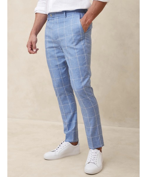 BANANA REPUBLIC FACTORY STOREテーラードフィット ウィンドウペン スーツパンツ