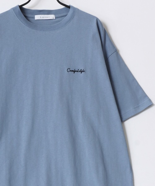 Lazar（ラザル）の「Lazar 別注 Street Girl Tee/オーバーサイズ ストリートガール ワンポイント刺繍 バックプリント 半袖Tシャツ/レディース メンズ（Tシャツ/カットソー・レディース・ブラック系その他/ブルー/ホワイト系その他2/ブラック系その他3/ブラック/ブラック系その他2/ホワイト/グリーン/ホワイト系その他/ホワイト系その他3/グリーン系その他/ブルー系その他・M/L/LL）」の13枚目の写真