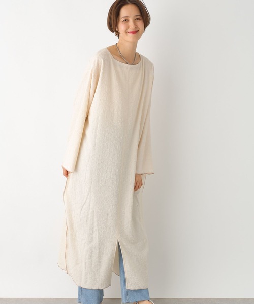 LEPSIM（レプシィム）の「ジャガードメローワンピース　108437（ワンピース・レディース・アイボリー/ブラック・FREE）」の2枚目の写真