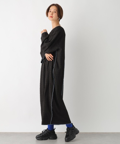 LEPSIM（レプシィム）の「ジャガードメローワンピース　108437（ワンピース・レディース・アイボリー/ブラック・FREE）」の11枚目の写真