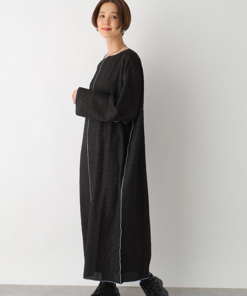 LEPSIM（レプシィム）の「ジャガードメローワンピース　108437（ワンピース・レディース・アイボリー/ブラック・FREE）」の14枚目の写真