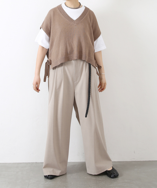 24SS JOURNAL STANDARD LUXE トロピカル タックパンツ トロピカル タックパンツ（スラックス）｜journal standard luxe
