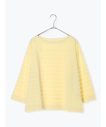 パネルボーダープリントカットソー