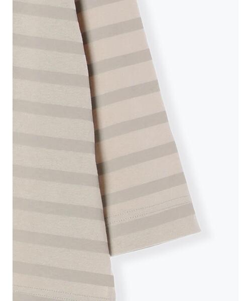 sm2rhythm（サマンサモスモスリズム）の「パネルボーダープリントカットソー（Tシャツ/カットソー・レディース・イエロー/オフホワイト/ベージュ・F）」の6枚目の写真