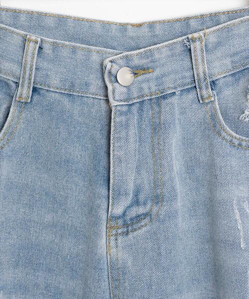 WEGO（ウィゴー）の「WEGO/ダメージレギュラーデニム（デニムパンツ・レディース・ライトインディゴブルー・MEDIUM/SMALL）」の11枚目の写真