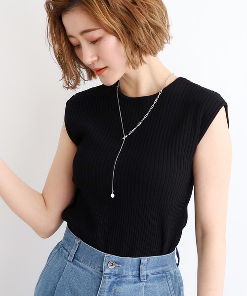 grove(グローブ)の「◆淡水パールデザインチェーンY字ネックレス(ネックレス・レディース・シルバー/ゴールド・00)」の6枚目の写真