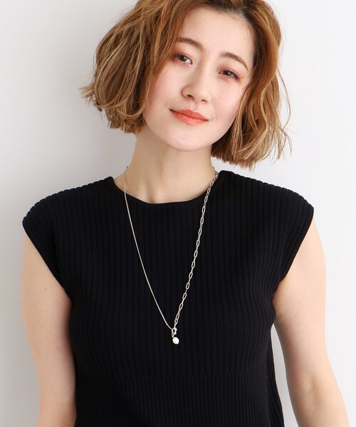 grove(グローブ)の「◆淡水パールデザインチェーンY字ネックレス(ネックレス・レディース・シルバー/ゴールド・00)」の7枚目の写真