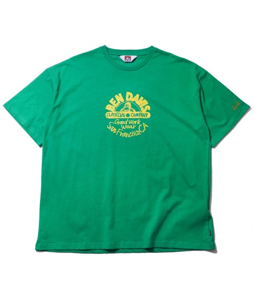 BEN DAVIS(ベンデイビス)の「《BEN DAVIS》プリントTシャツ/抗菌防臭 リサイクルコットン混(Tシャツ/カットソー・メンズ・ホワイト/ブラック/イエロー/グリーン・MEDIUM/LARGE/X-LARGE/SMALL)」の7枚目の写真