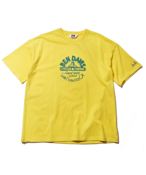 BEN DAVIS(ベンデイビス)の「《BEN DAVIS》プリントTシャツ/抗菌防臭 リサイクルコットン混(Tシャツ/カットソー・メンズ・ホワイト/ブラック/イエロー/グリーン・MEDIUM/LARGE/X-LARGE/SMALL)」の8枚目の写真