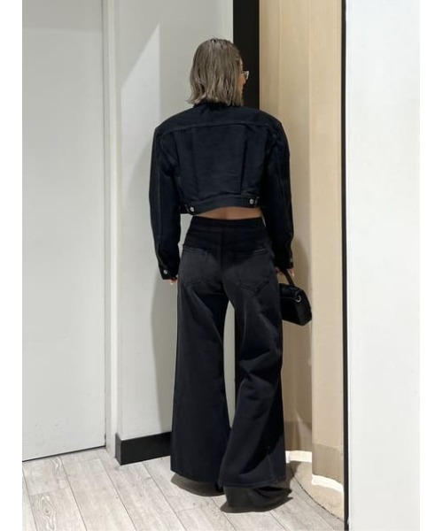 THROW by SLY(スローバイスライ)の「THROW L/W LOOSE LEG PT-E ローウエスト ルーズ レッグ パンツ イー(デニムパンツ・レディース・ブラック・0/1)」の18枚目の写真