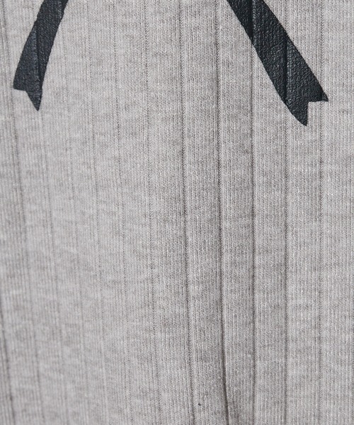 Chick(チック)の「▲Ribbon Ribbed Knit / リボンリブニットトップス(ニット/セーター・レディース・ブラック/ベージュ/グレー・FREE)」の8枚目の写真