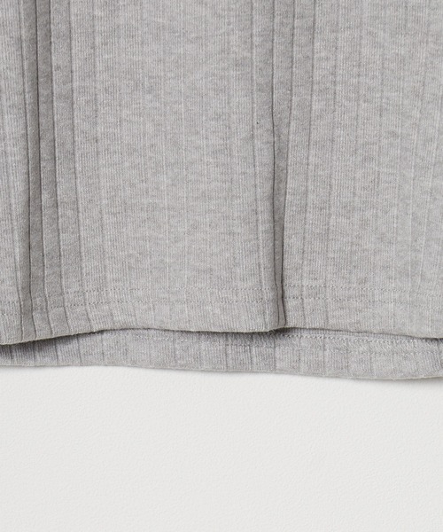 Chick(チック)の「▲Ribbon Ribbed Knit / リボンリブニットトップス(ニット/セーター・レディース・ブラック/ベージュ/グレー・FREE)」の7枚目の写真