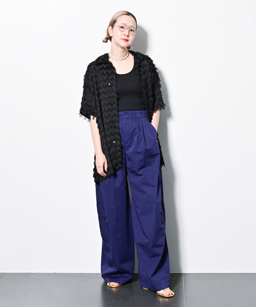 ROLLA'S(ローラス)の「ROLLA'S HEAVY RIB TONI CROP R34T00(タンクトップ・レディース・ブラック/ホワイト/イエロー・SMALL)」の4枚目の写真