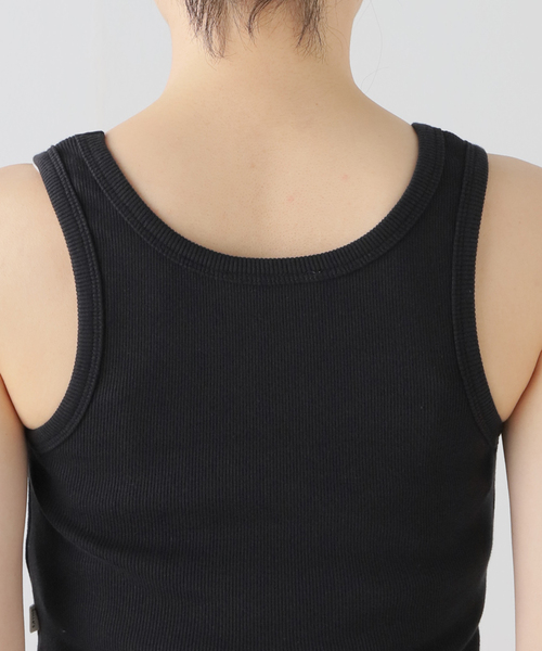 ROLLA'S(ローラス)の「ROLLA'S HEAVY RIB TONI CROP R34T00(タンクトップ・レディース・ブラック/ホワイト/イエロー・SMALL)」の9枚目の写真