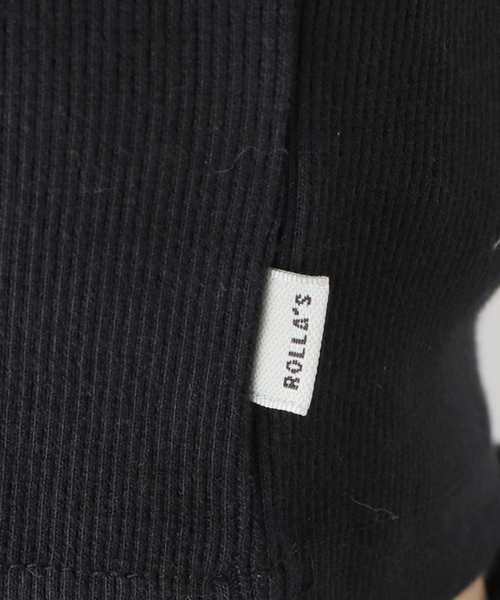 ROLLA'S(ローラス)の「ROLLA'S HEAVY RIB TONI CROP R34T00(タンクトップ・レディース・ブラック/ホワイト/イエロー・SMALL)」の12枚目の写真